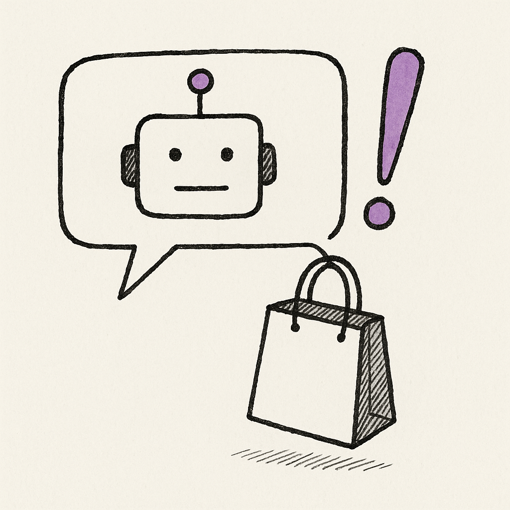 Diagram showing the shift from search-based discovery to conversational AI recommendation