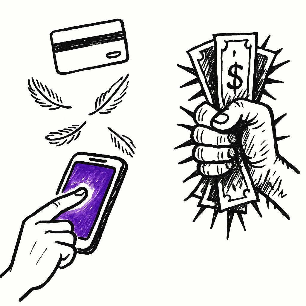 Frictionless payments vs the pain of cash