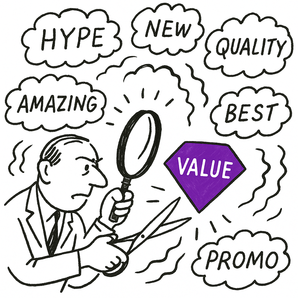Consumer cutting through hype to find real value