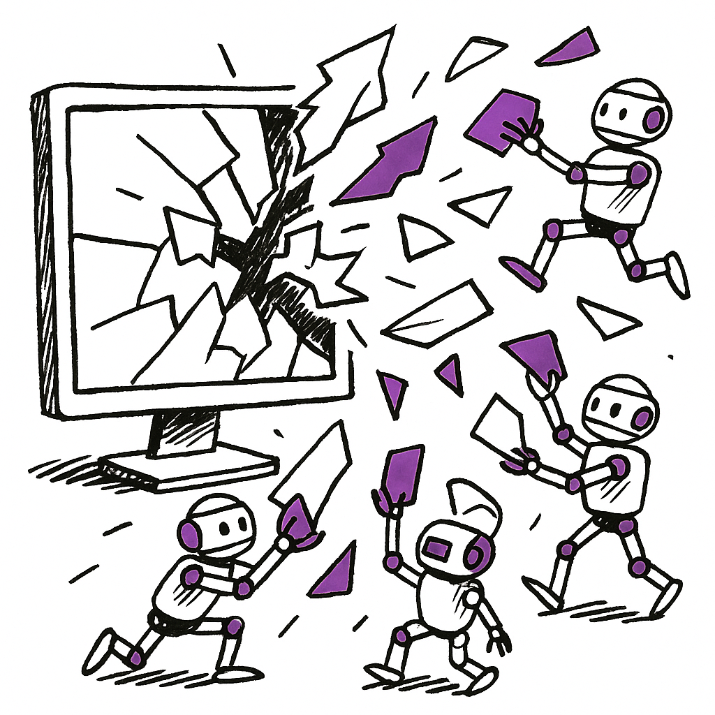 Concept: Digital fragmentation and AI disruption