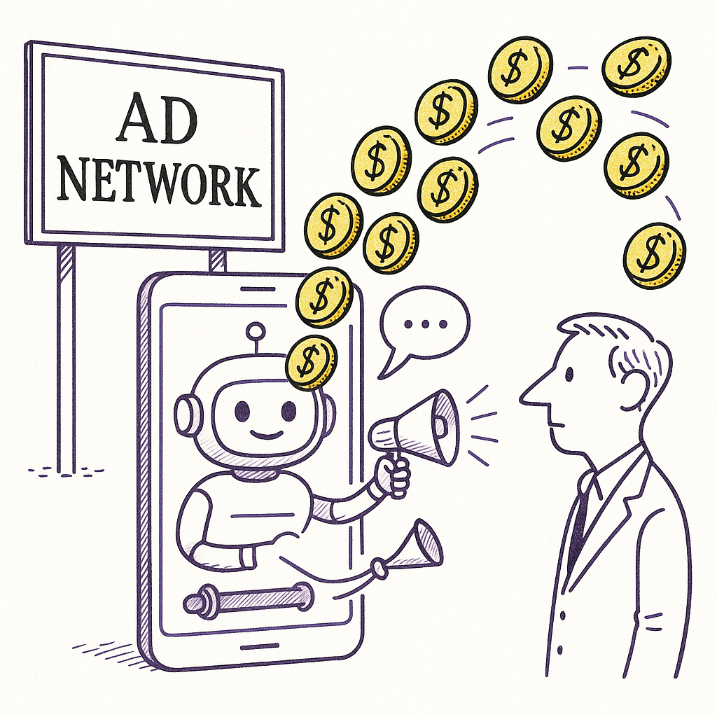 AI chatbot monetization layer replacing traditional ad networks