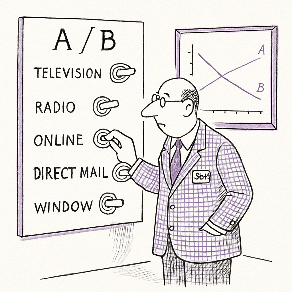 Marketing as a controlled experiment, not a belief system